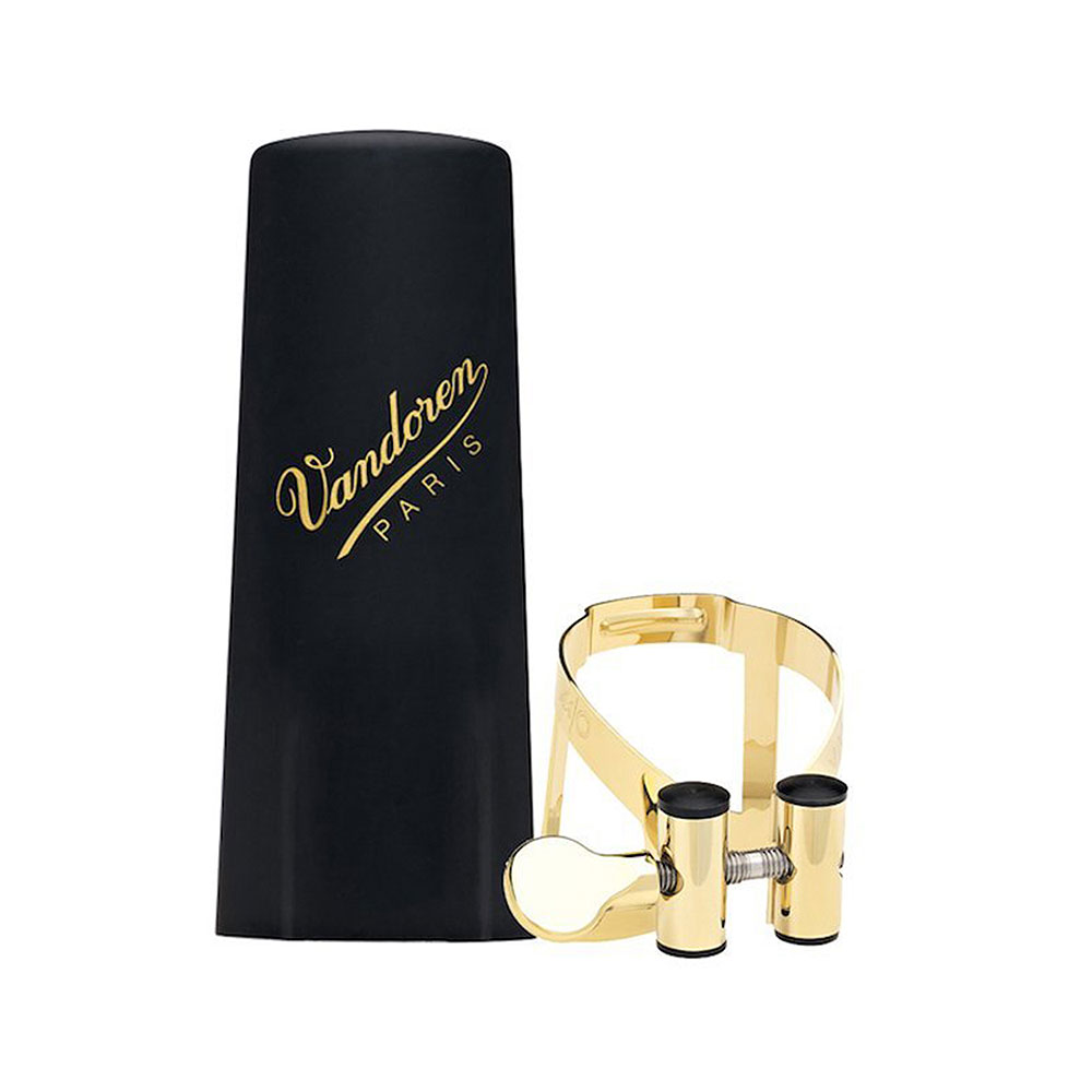 LC59DP-abrazadera-boquillero-plastico-dorado-saxo-mo-vandoren-towsa Vandoren M|0 Abrazaderas Saxo Barítono - Imagen 1